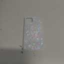 KERZZIL Cute Rectangle Compatible with iPhone 13 6.1-inch Case,Slim Colorful Sparkle Glitter Soft TPU Protective Durable Cases Cover Compatible with iPhone 13(Pearl)
