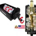 HICE Drink Chiller Rapid Beverage Cooler - Hyper Spin Instant Can & Bottle Cooler, No Batteries, Iced Frost Cooling for Soda, Beer & Water, Mini Universal Drink Cooler, Fast & Coldest Freeze (Black)