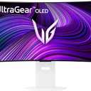LG 39GX90SA-W 39-inch Ultragear WQHD (3440 x 1440) OLED Curved Gaming Monitor 240Hz, 1ms, NVIDIA G-Sync Compatible, AMD FreeSync Premium, VESA DisplayHDR True Black 400, webOS, USB Type-C, White