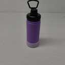 koodee Kids Water Bottle-16 oz Stainless Steel Double Wall Vacuum Insulated Water Bottle for School, Reusable Wide Mouth Sports Water Flask with Leakproof Spout Lid-BPA Free(Purple)