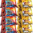 TJ.MOREE Chip Rack Display Stand, Chip Bag Holder for Party Display 2-Row 32 Clips Countertop Snack Hanger, Snack Retail Display Rack for Party, Concession