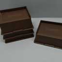 ANNKUT Bed Risers 3 Inch Heavy Duty,Oversized Couch Risers, Extra Wide Furniture Risers for Sofa Table Desk Headboard Chair Lifting,Rectangle Risering Blocks Support 6000 lbs(4 Pack Brown)