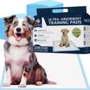 AMERICAN KENNEL CLUB AKC62975 6-Layer Leak-proof Puppy Training Pads - 22x22 Inches, Green, Synthetic, Disposable-Pet-Training-Pads, Pack of 100