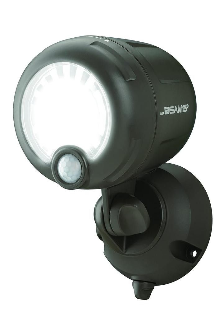Beams MB360XT 200 Lumen Wireless Battery Operated Powered Motion Sensing LED Spotlight, 1-Pack, Brown