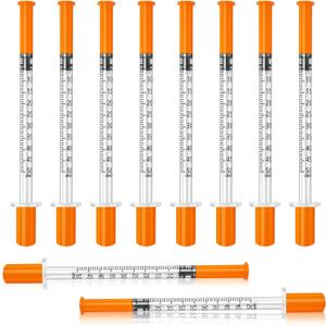 0.5ml 31G 5/16" syring, Seringe insulin, Individually Packed, Smooth & Comfortable, Pack of 100