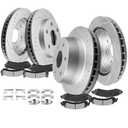 SCITOO 120.6604,55054 ATD785C,D785-7653 2575780255067 ATD834C,D834-7707 Front Rear Brake Pads and Rotors Fit For 2002-2006 For Cadillac Escalade,2003-2006 For Chevrolet Avalanche 1500, Size: 55054+D785 & 55067+D834 [4+8PCS]