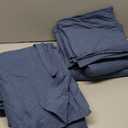 Cotton Jersey 4-Piece Bed Sheet Set, Chambray Blue, Solid