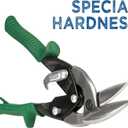 MIDWEST Special Hardness Aviation Snip - Right Cut Offset Stainless Steel Cutting Shears, Made in the USA - MWT-SS6510R