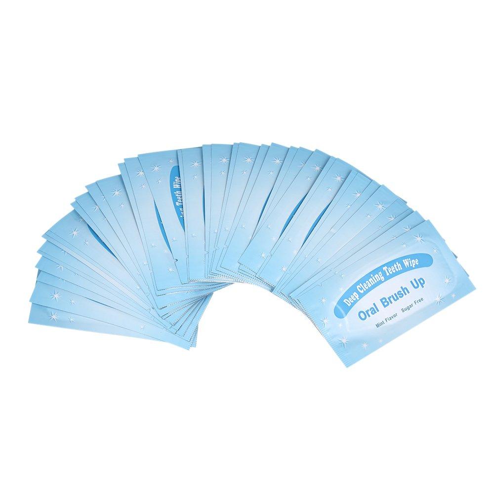 Mint-Flavored Oral Finger Wipes Teeth whitening Wipes Oral Cleaning Wipe (100 Pcs)