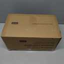 Outdoor Christmas Tree Frosted Urn Filler, Pre-lit Artificial Xmas Tree with LED Lights, 18 Inch Small Christmas Tree with Cones & Red Berries (1ft 6in, Green & Warm Light)