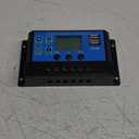 Hilitand Controller, Solar Controller, 12V 24V Solar Panel Controller Intelligent Regulator with 5V USB, Energy Controllers (40A)