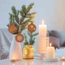 Christmas Tree Decor, Christmas Tree Ornaments Set for Crafts Hanging Decorations with Twine for Winter Home Tree Garland Christmas Decoration