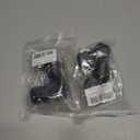 2 x Plastic Casters Set of 4, M8 Circlip Stem Caster Wheels 1 inch, Black Nylon Swivel Caster Wheels Replacement for Furniture, Office Chair, Table, Cabinet