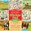 Melissa & Doug Reusable Sticker Pad: Farm - 280+ Stickers, 5 Scenes