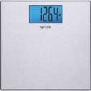 Taylor Digital Scales for Body Weight, 400 LB Capacity, Unique Blue LCD, Auto on and Off Scale, 11.8 x 11.8Inches, Stainless Steel