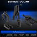 Orion Motor Tech 5-in-1 Ball Joint Separator, Pitman Arm Puller, Tie Rod End Tool Set for Front End Service, Splitter Removal Kit (RB06)