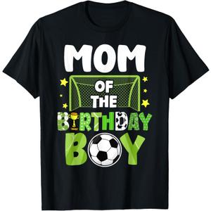 Soccer Mom Birthday Boy Party Soccer Family Matching T-Shirt XXL