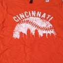 Cincinnati Vintage Baseball Tee Distressed Gameday Retro TShirt Medium