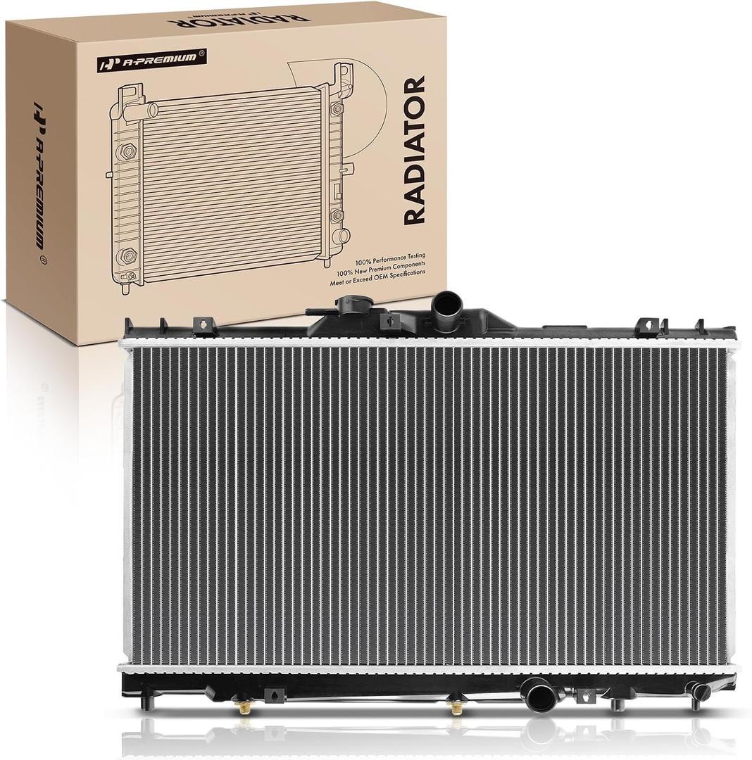 A-Premium Engine Coolant Radiator with Transmission Oil Cooler Compatible with Toyota Corolla 1998-2002 & Chevrolet Prizm 1998-2002, L4 1.8L, Automatic Transmission, Replace# 16410YZZAR, 1652474582