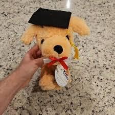 7 inch Graduation Bear Plush,Stuffed Figure Graduates Gifts for Fans Room Decor (Bear-01-khaki-black-18cm)