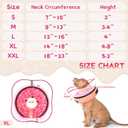 Supet Raised Inflatable Dog Cone Collar to Stop Licking, Soft Dog Cone Alternative After Surgery, Doggie Neck Donut Collar for Large Dogs, Donut Pink, XL(Neck 14"-18")