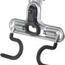 Rubbermaid FastTrack 2-Handle Hook (S Hook) Mounted Garage Storage and Space Saving Organization System Metallic Powder-Coated Steeel for Rakes/Brooms/Toys/Ladders