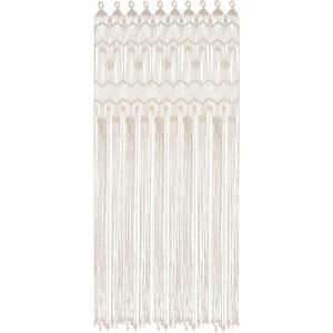 Boho Macrame Window Curtain Room Divider Doorway Curtain 79 x 35 Inches Large Long Macrame Wall Hanging for Living Room Bedroom Bohemian Home Decor Wedding Backdrop, Dreamcatcher - 1 Panel