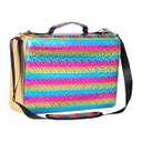 Shulaner 500 Colored Pencil Case Organizer with Zipper Large Capacity Flower Pen Holder Bag for Artist (Gradient Circle, Large Slots)