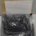 Moxweyeni 100 Pack Slatwall Hooks Panel Display Hooks Slat Board Peg Accessories Heavy Duty Hanging Shelf Brackets Metal Hangers for Garage Shop Retail Display(6 and 8 Inch,Black)