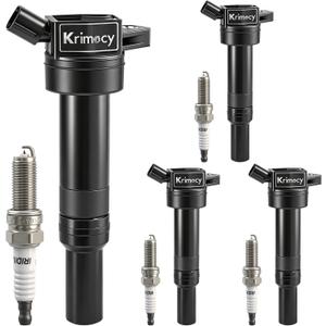 UF651 Ignition Coil Packs and Iridium Spark Plugs Compatible with 2012-2019 Kia Soul Forte/ 2010-2020 Hyundai Elantra Tucson