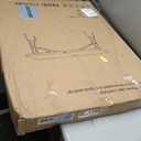 SKOK 330lbs Folding Picnic Table 4/6/8 Foot Adjustable Height, 4/6/8FT Plastic Table Portable w/Handle, Utility Commercial Craft Sewing Card Table w/Heavy Duty Frame for Party Events