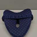 Knee Pillow for Side Sleepers, Alignment Pillows for Side Sleepers, Memory Foam Leg Pillow with Sleeping. Foam Support Pillow for Soothing Pain Relief for Sciatica - Adjustable StrapNavy