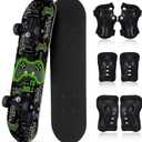 Honoson 7 Pcs Skateboard Kids Set, Age 6-10 Kids 24 x 6"