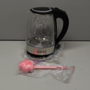 AZEUS Fast Boil Electric Water Kettle, 1.8L Large Capacity with Auto Shut-Off and Boil-Dry Protection, BPA-Free Borosilicate Glass &Stainless Steel