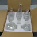 SUPMIND Glass Bud Vase Set of 5, Clear Small Flower Vases for Centerpieces in Bulk, Mini Vintage Vase for Rustic Wedding, Home,Table