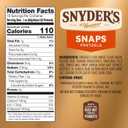 3 x Snyder's of Hanover Snaps Pretzels, 16 Oz Bag (EXP 08/29/26)