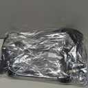 MAY TREE Clear Bag for Stadium Events 12×6×12 Clear Tote Lunch Bag with Reinforced Strap for Work, Concert and Sports, Black