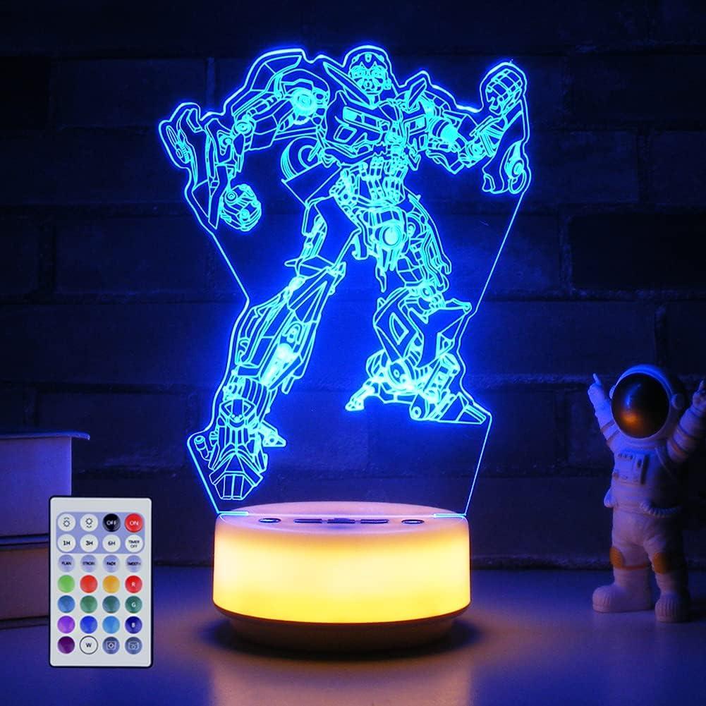 SHINECLOUD Robot Night Light Atmosphere LED Table Light Creative Visual Lamp as Gifts for Kids or Adults, Dcor Light for Kids Room/Living Room,Birthday Gift for Boys and Girls (Multicolor Robot)