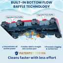 Sepetrel Commercial Grade Pool Vacuum Head with Upgraded Flow Baffle, Extra-Wide with Wheels, 4.7 LBS Weighted Flexible Heavy-Duty Vac Cleaner for Enhanced Suction, Fits Inground & Above Ground Pools