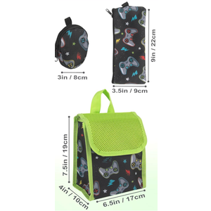 Trail maker Boys 6 in 1 School Backpack Set with Lunch Box, Pencil Case, Water Bottle, Keychain Attached  Trail maker Boys 6 in 1 School Backpack Set with Lunch Box, Pencil Case, Water Bottle, Keychain Attached