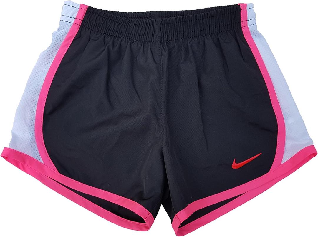 Nike Girls' Tempo Dri-fit Running Shorts (6X, Black/Hyper Pink)