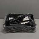 Laiensia 3Tier Storage Carts,Multifunction Utility Rolling Cart Kitchen Storage Organizer,Mobile Shelving Unit Cart with Lockable Wheels for Bathroom,Laundry,Living Room,With Classified Sticker,Black