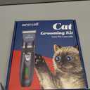 oneisall Quiet Cat Clippers for Matted & Long Hair, 2-Speed Cordless Pet Shaver Grooming Kit for Cats, Small Dogs & Animals (Blue)