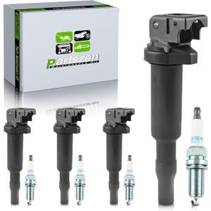 UF592 UF506 UF515 Set of 4 Ignition Coil ILZFR6D11 Iridium Spark Plug Fit for BMW 128i 135i 328i 335i 335xi 525xi 528i 530i 535i 550i 650i 740i 750i 760Li Alpina B7 M5 M6 X3 X5 X6 Z4