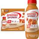 Premier Protein Shake, Caramel, 30g Protein, No Added Sugar, 24 Vitamins & Minerals to Support Immune Health, 11.5 fl oz, 6 Pack , Best Before 11/09/2025