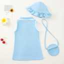 Renotemy Infant Baby Girl Dress Toddler Girl Summer Clothes Outfits Gifts Sport Casual Sundress Polo Dresses for Girls (Blue, M)