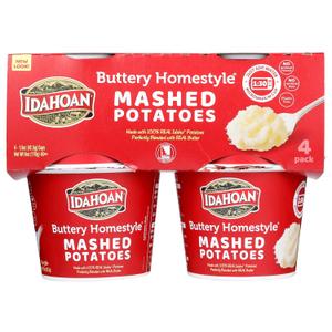 Idahoan, Mashed Potatoes, Buttery Homestyle, 6 Ounce, Pack of 6, Best By 07 Jul 2026 