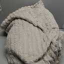 Bedsure GentleSoft Blankets Queen Size for Bed - Cozy Soft Blankets for Women, Cute Large Fleece Throws for Girls, Linen, 90x90 Inches