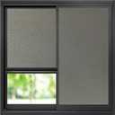 rabbitgoo Privacy Window Film, Static Cling Privacy Film for Glass Windows, Removable Grey Frosted Sun Light Blocking Coverings House Tint for Home Bathroom Garage, Taupe, 29.5 x 78.7 Inches