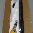 YaFex Curtain Rods 32-58 Inch, Heavy Duty 1 Inch Adjustable Curtain Rod for Windows, Black Short Window Treatment Rods, Modern Design, Easy Installation